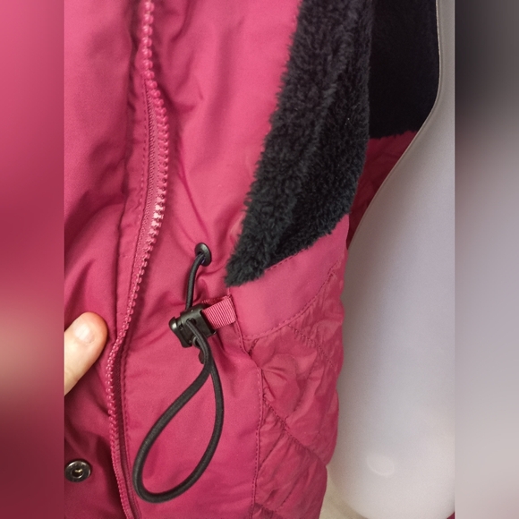 L.L BEAN Coatigan Cozy Winter Fall Casual long Red Burgundy Jacket size Large - Picture 3 of 11